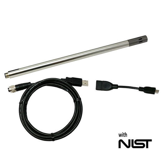 6184-010-CAL USB Temperature/Humidity 12-inch Probe with NIST Traceable Certificate - Monarch Instrument.