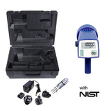 Nova-Strobe bbx Kit with NIST comes with PSC-2U recharger, spare lamp and NIST Traceable Certificate in a carry case. 6207-013-CAL Monarch Instrument