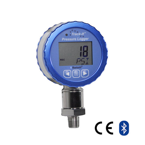 The Track-It Pressure/Temperature Data Logger with Display is a battery-powered, standalone, watertight compact data logger that records up to 130,000 samples. They can be configured to record both pressure and ambient temperature or either parameter alone to maximize data storage space. Now available with Bluetooth LE.