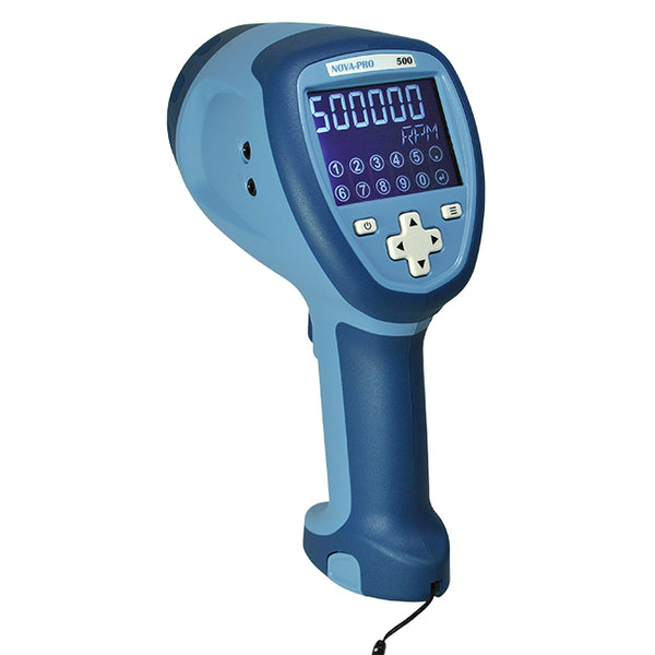 Monarch's Nova-Pro 500 is a handheld LED stroboscope and tachometer. Designed for stop motion applications and rotational speed measurement. 