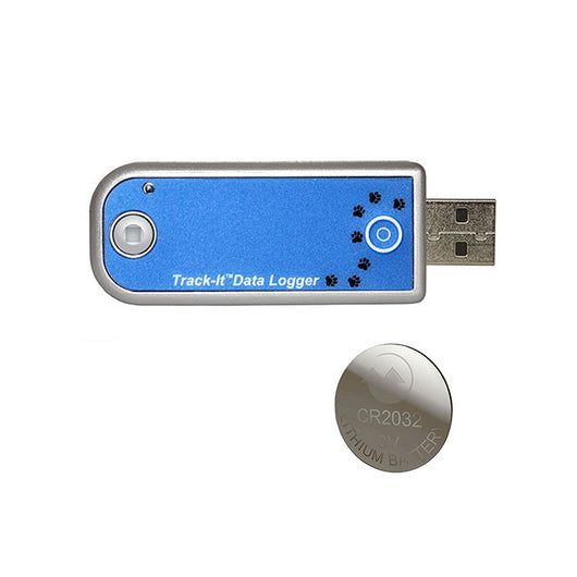 Track-It USB Temperature data logger with standard battery is easily configured and uses Track-It software.