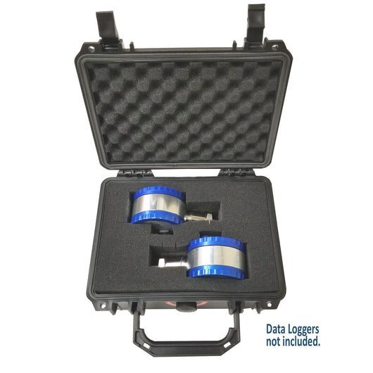 Kit case for Monarch's Track-It Data Loggers. Plastic heavy duty, watertight protective case.