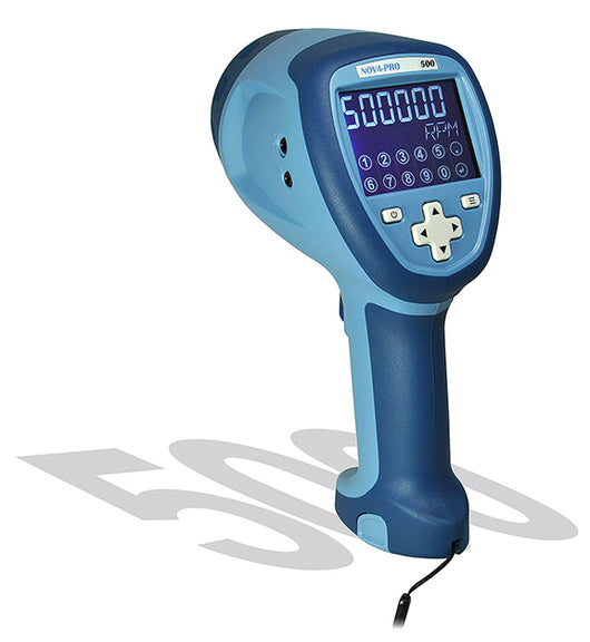 Monarch's Nova-Pro 500 is a handheld LED stroboscope and tachometer. Designed for stop motion applications and rotational speed measurement. 