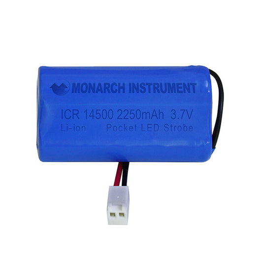 Replacement Li-ion battery pack for Monarch's PLS Pocket Laser Stroboscope.