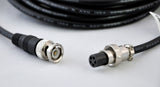5-pin threaded 12M connector to BNC - 15 feet input cable for Monarch Instrument illumiNova stroboscopic system.