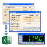 F2A1X panel tachometer comes with PM Software for data analysis - Monarch Instrument