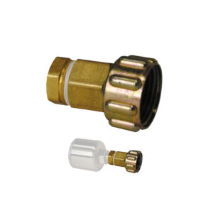 1/4 inch NPT Garden Hose Adapter with brass coupling for use with Track-It Pressure Temp Vacuum Data Logger. Monarch Instrument 5396-9907