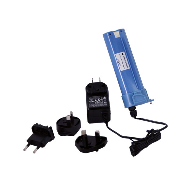 Adapter PSC-3U is an AC power adapter for continuous operation includes 100-240 V ac wall adapter with USA, UK, AUS, and Euro adapter plugs 6281-015