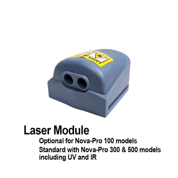 Laser Module for Nova-Pro Series of LED Stroboscopes. It is optional for the Nova-Pro 100.