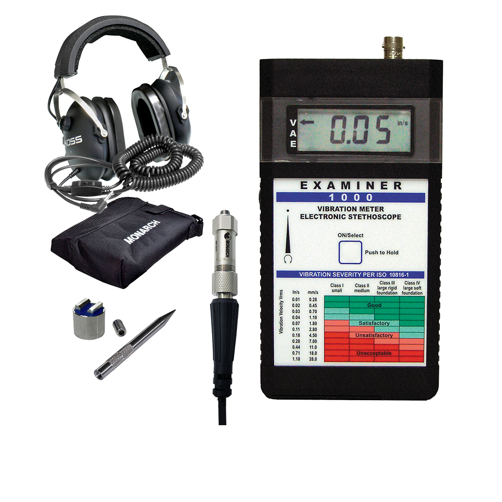 The EXAMINER 1000 is designed for ease of use in condition-based maintenance programs. It is the ideal tool to begin a predictive maintenance program or to add to an existing world-class maintenance program with FFT data collectors and analysis software. This product is available with NIST Traceable Certificate.