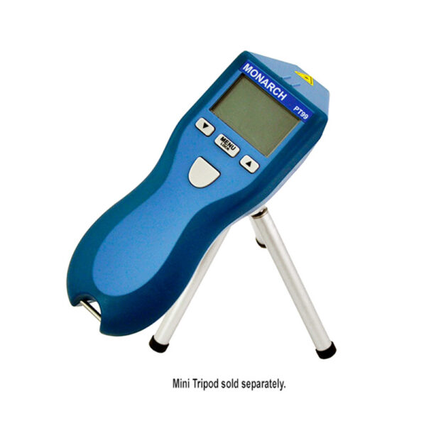 Pocket Tach 99 PT99 Tachometer has a lightweight, ergonomic design. It can tripod mounted and locked on for continuous measurements.