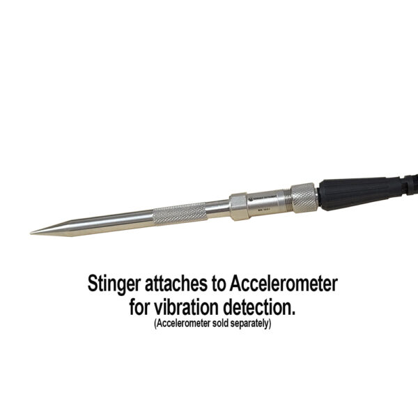 Stinger attaches to Accelerometer for vibration detection.