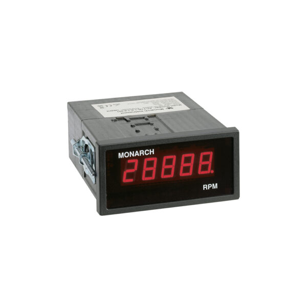 The ACT-1B Panel Tachometer is compatible with all Monarch speed sensors with tinned wire “-W” connections. It can be factory configured to meet your specifications or user-configured onsite with the optional USB Programming Cable.