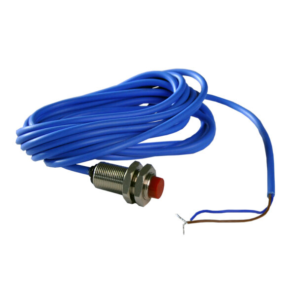 he P5-11 Proximity Sensor is a rugged industrial 2-wire probe-style inductive sensor. It can be used 0.2 in. [5 mm] from a 0.5 in. [12 mm] metallic target such as a bolt head or shaft locking key. 1-120,000 RPM