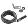 1-50,000 RPM! Threaded stainless steel remote optical sensor with a visible incandescent white light source. Ideal for automotive and truck cooling system testing up to 125 °C (257 °F). Includes 25 ft. cable with tinned leads, mounting bracket with jam nuts, and 12 in. of T-5 Reflective Tape ROS-HT-W-25 High Temperature Sensor from Monarch Instrument