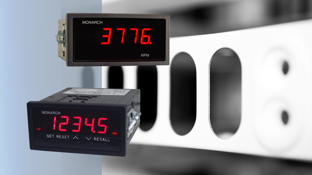 ACT-1B Panel Tachometer and ACT-3X Panel Tachometer/Totalizer are reliable, highly accurate DIN rail mounted devices that measures speed.