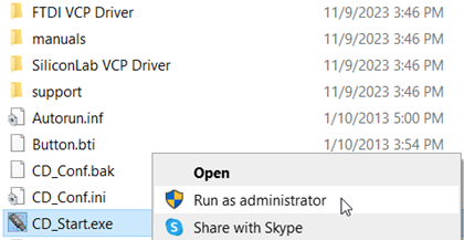 Installing Track-It™ Software and Drivers - The Track-It installation files will be downloaded to a compressed ZIP file, which will need to be upzipped/extracted. The unzipped file folder contains multiple subfolders and files.