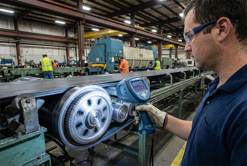 Nova-Pro 500 LED Stroboscope in use