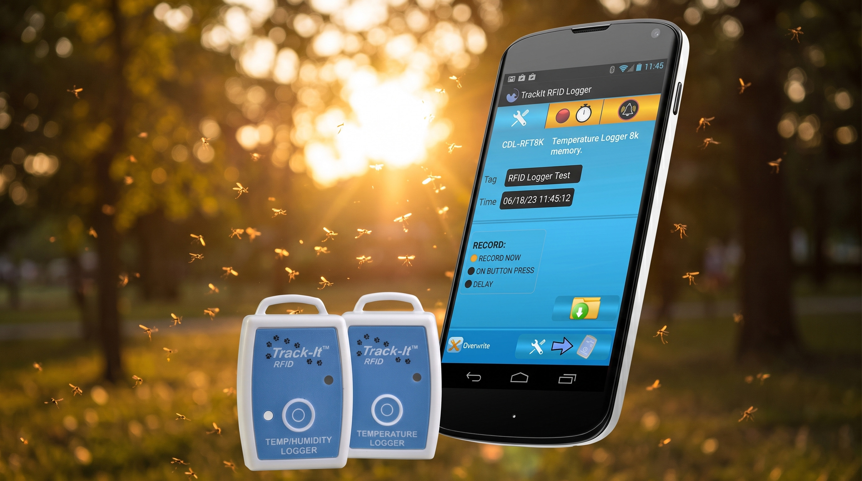 Monitoring Microclimates That Drive Mosquito-Borne Diseases with Track-It™ RFID Temperature/Humidity Data Logger