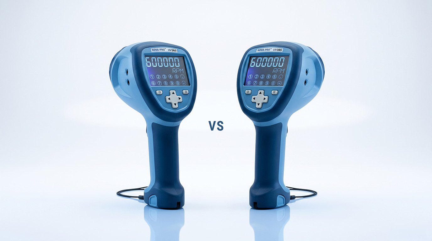 Nova-Pro® UV365 vs. UV385: Which Ultraviolet Stroboscope is Right for Your Inspection?